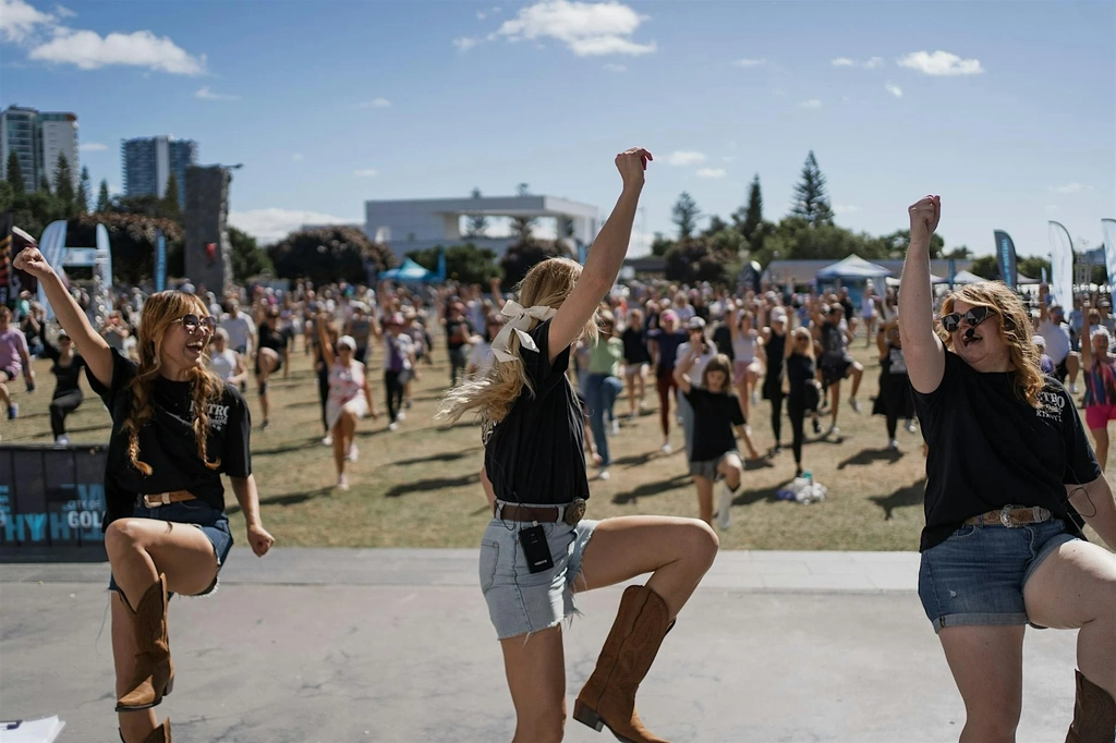 Country Line Dancing with Western Stomp Image 1