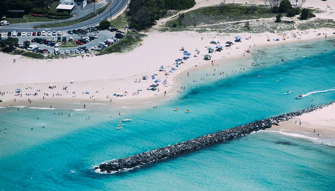 Currumbin Esplanade and Beach