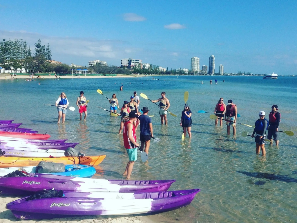 Kayaking instructions and safety briefing