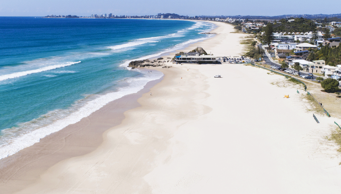 Currumbin Esplanade and Beach