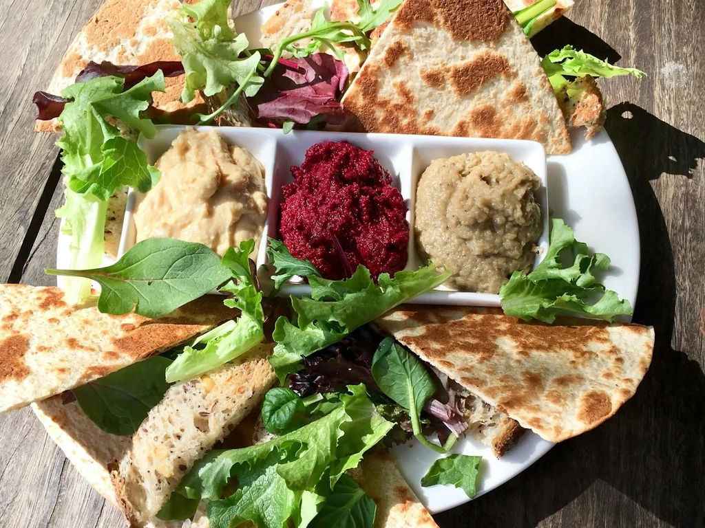 Vegan dip platter