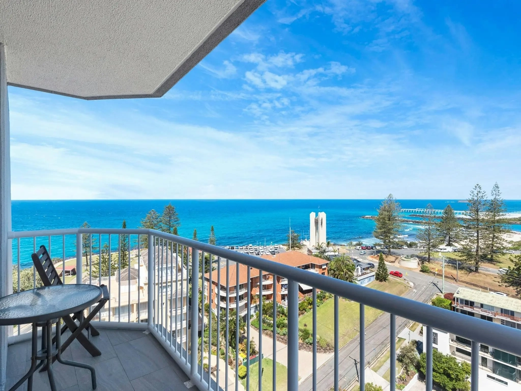 Ocean views of Gold Coast and NSW