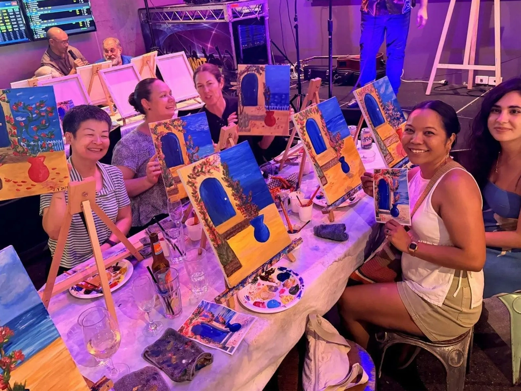 80s and 90s Singalong Paint and Sip by Paint Juicy in Nerang Image 5