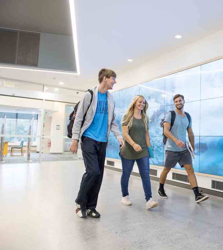 Students on campus
