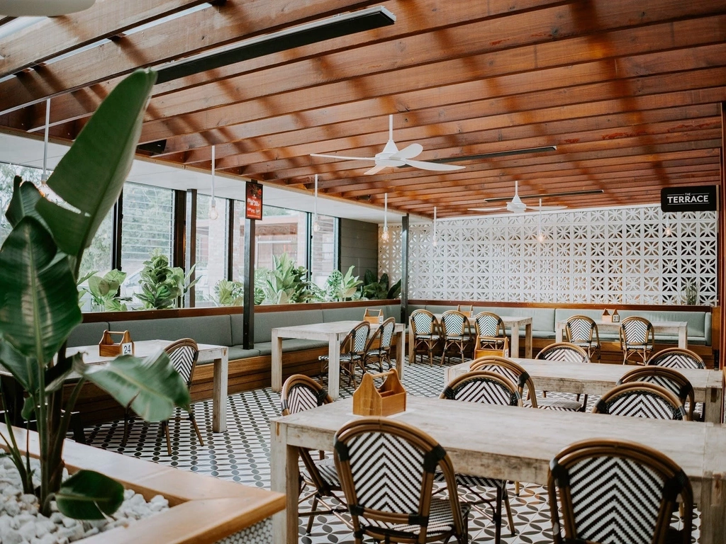 The Terrace dining space at The Club at Parkwood Village