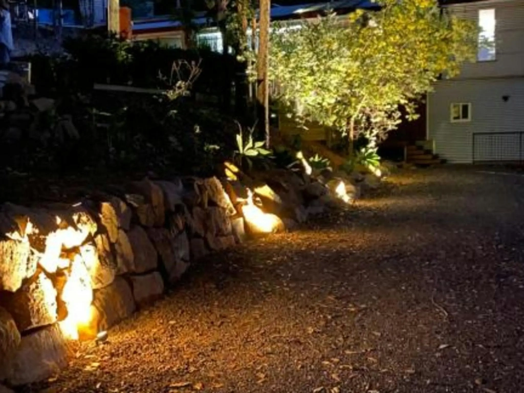 Driveway at night time