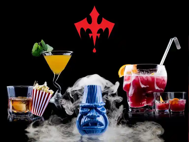 A selection of Dracula's signature cocktails