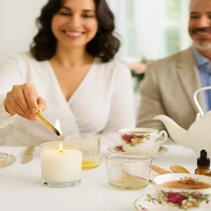 Luxurious High Tea Experience with Soy Candle Making Image 1