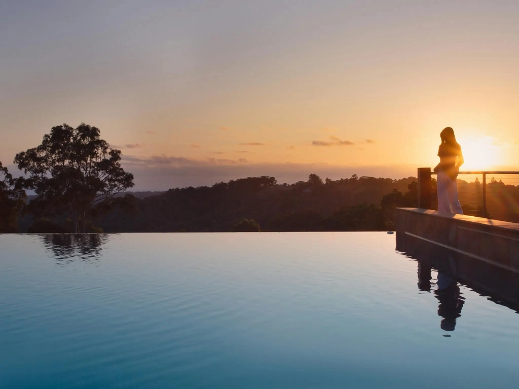 Gwinganna Infinity Pool Sunset