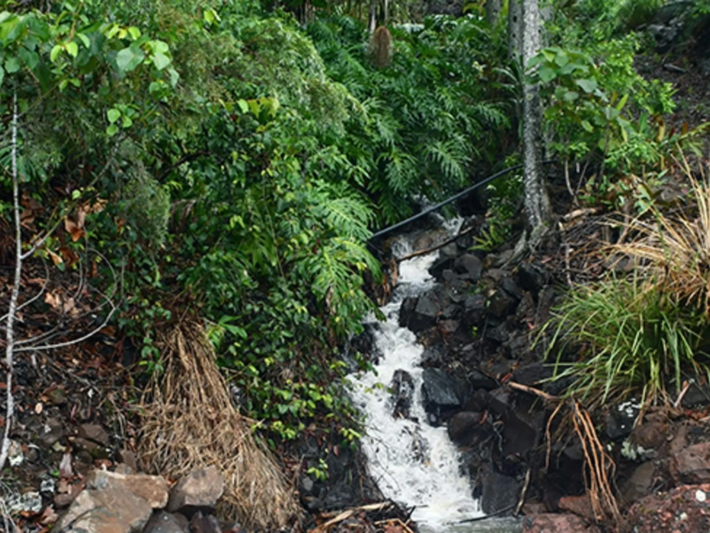 Waterfall down the talweg