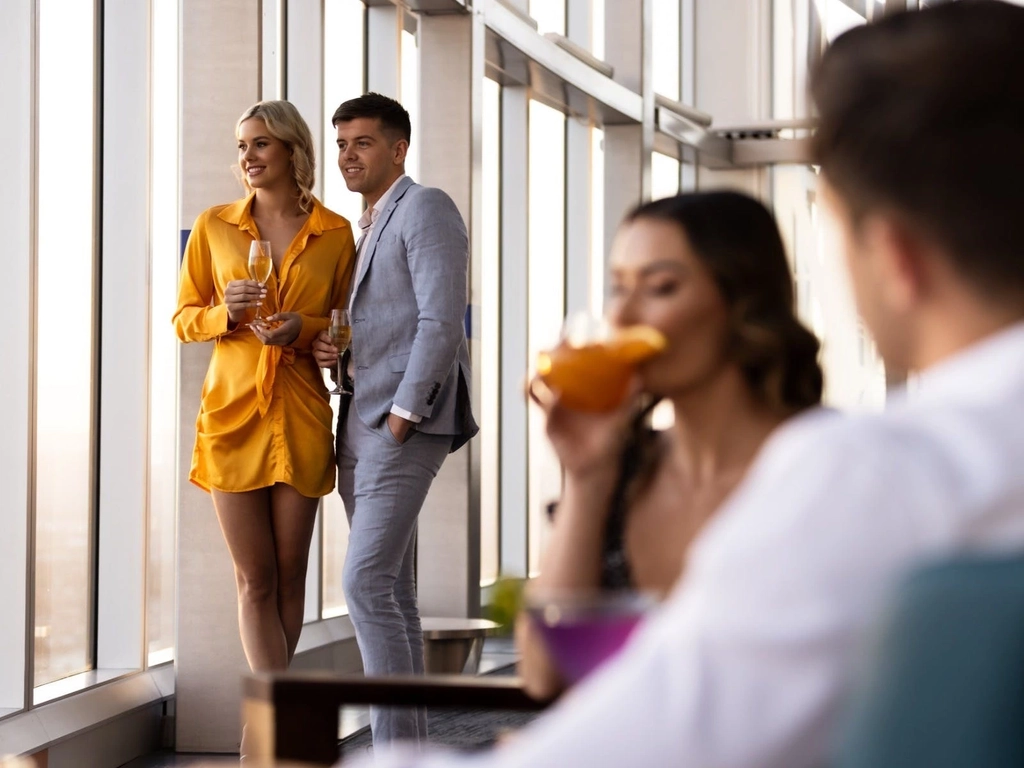 Couples enjoy drink at SkyPoint