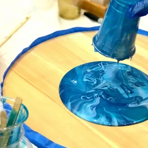 Sip N Dip - Learn to Make an Epoxy Resin Lazy Susan -Burleigh Heads - Club Burleigh Image 1