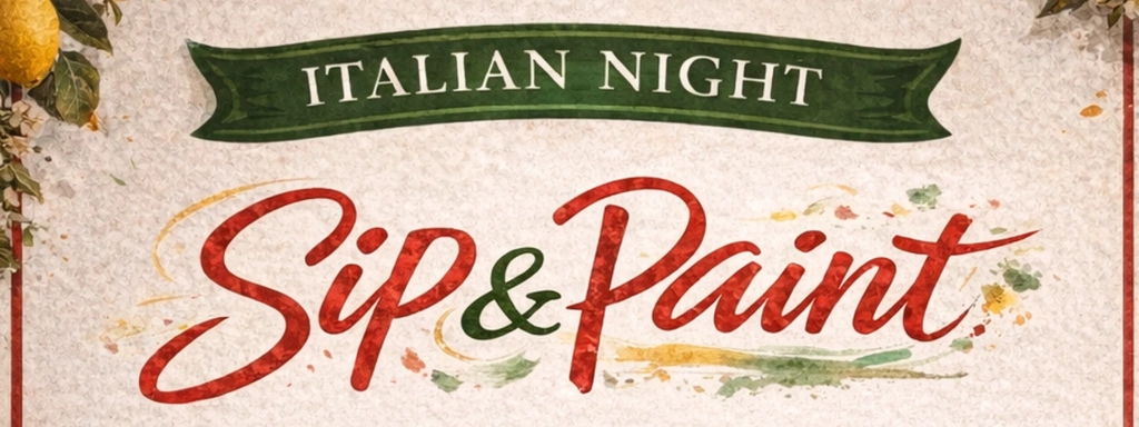 Italian Night | Sip & Paint Image 1