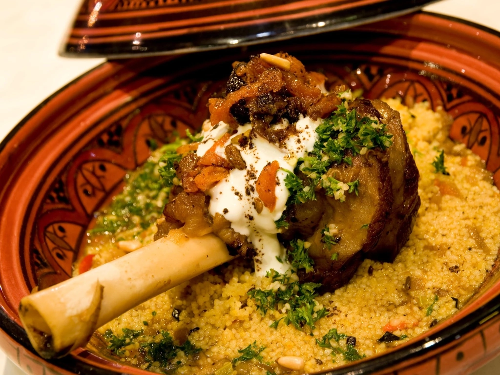 Lamb Shank Tagine with Couscous