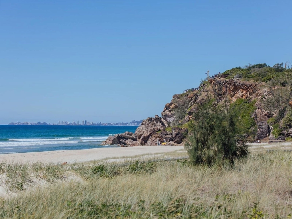 Nobby beach headland