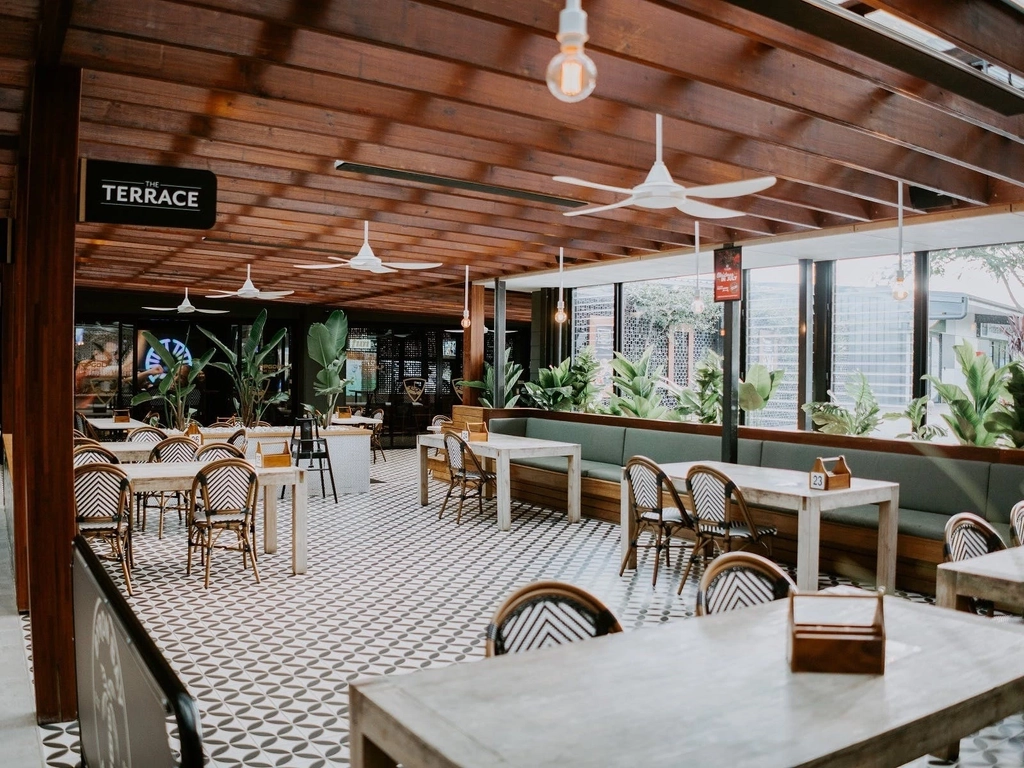 The Terrace dining space at The Club at Parkwood Village