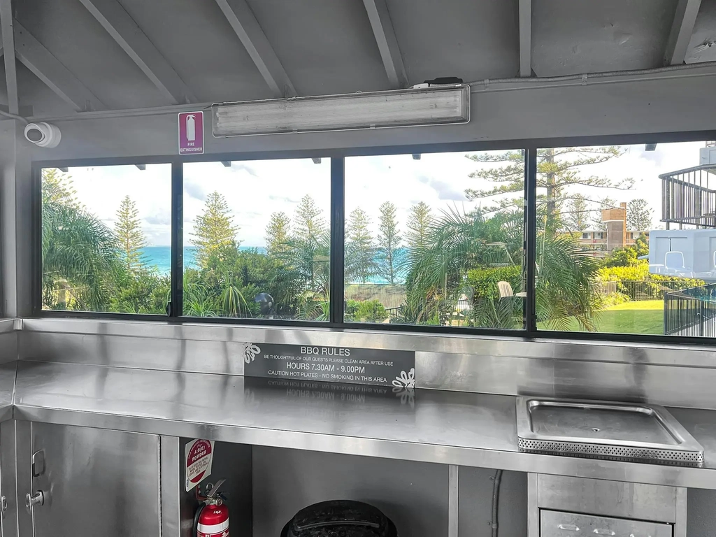 Poolside BBQ's with ocean views