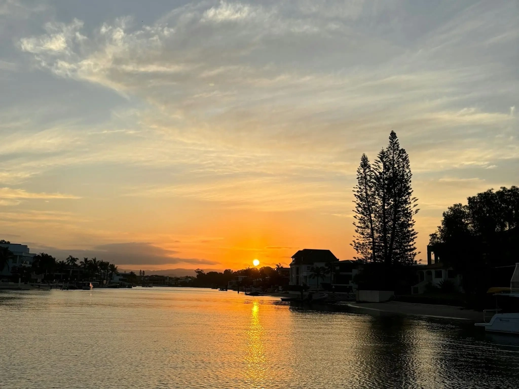 Watch the sunset from your private cruise