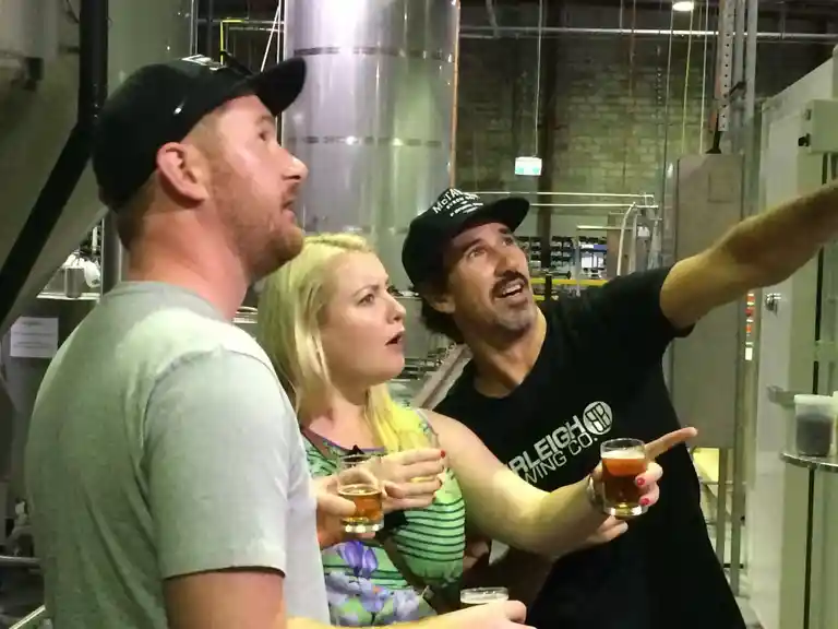 Getting behind the scenes with a guided tour at a local brewery