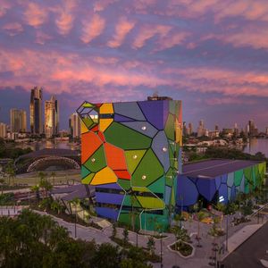 HOTA Gallery at sunset