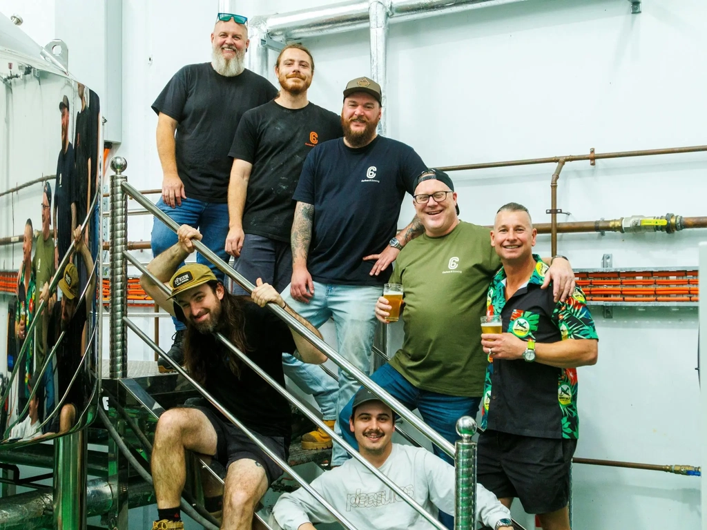 Multiple brewers attending a collaboration brew day