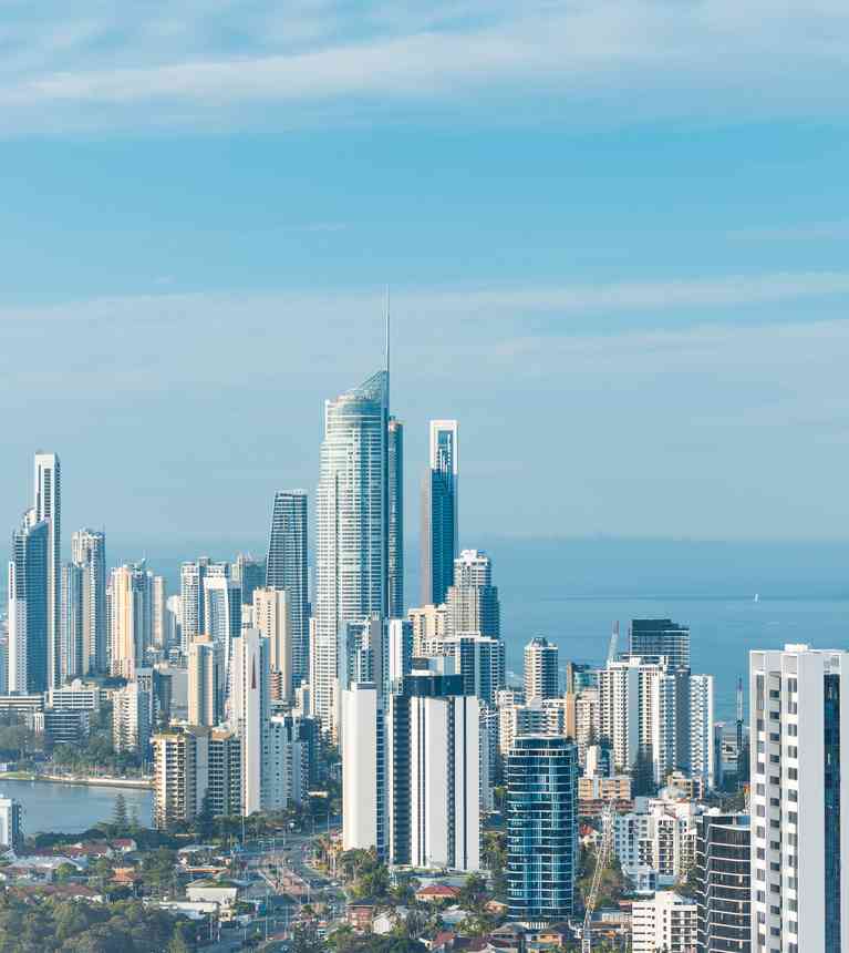 Daytime Aerial of Surfers Paradise