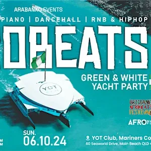 Afrobeats Green & White Yacht Party Image 1