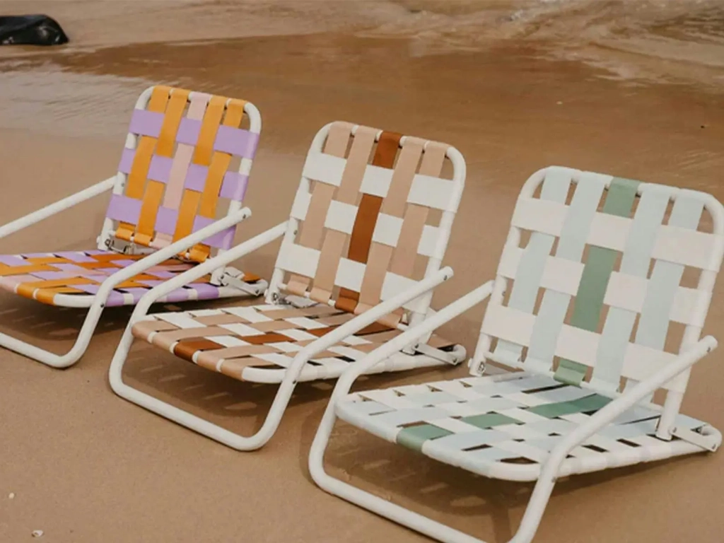 Selection of  beach chairs for hire