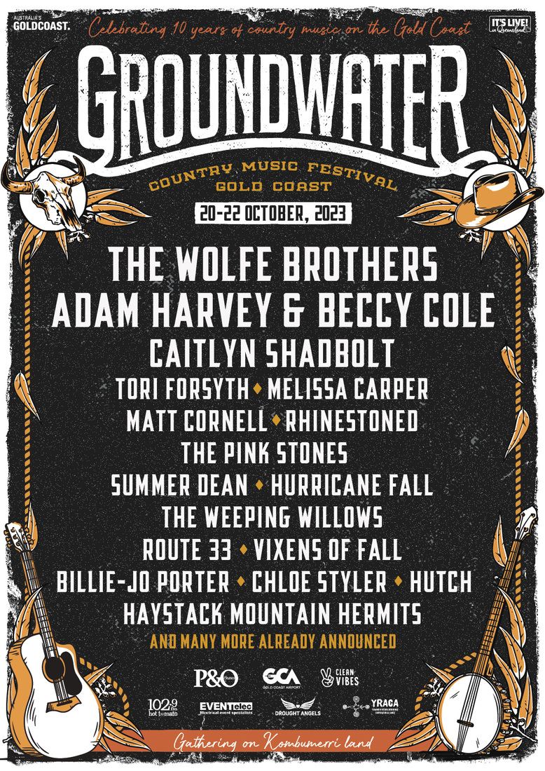 Groundwater Music Festival second line up poster