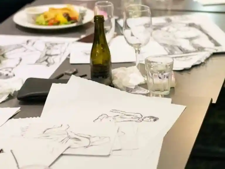 Nude still life drawing class with nude model - Broadbeach Sip 'n' Dip Image 2