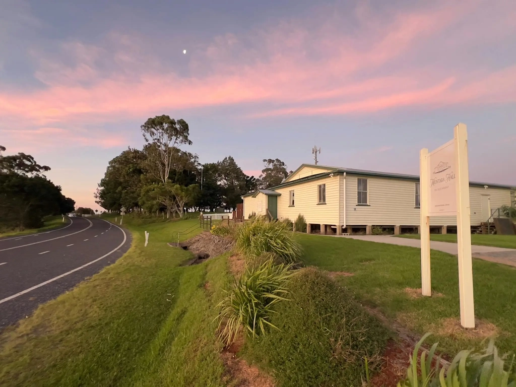 Sunset photo of the hall