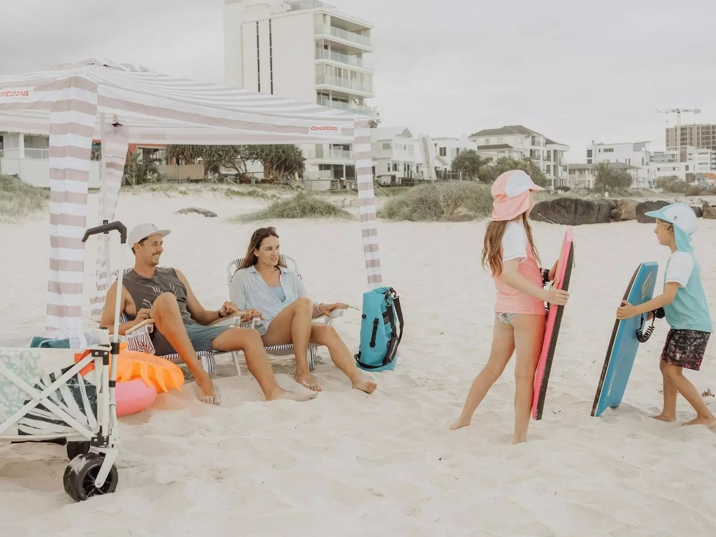 Family on Gold Coast beach