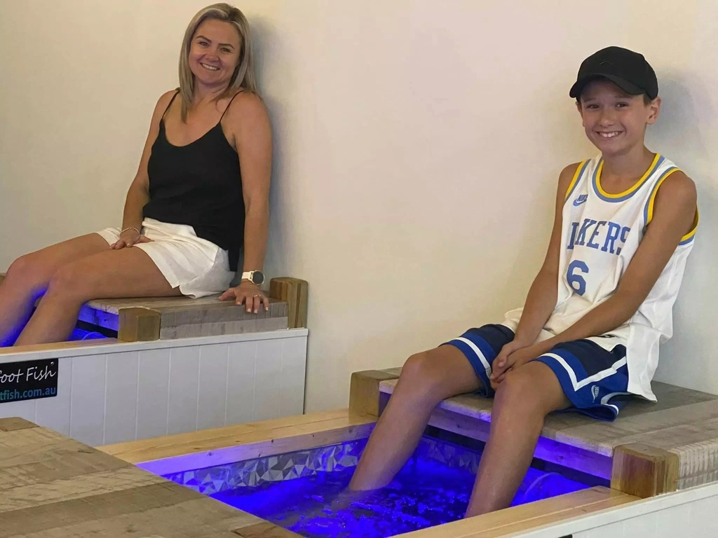 Two People enjoying a spa at Barefoot Fish Surfers Paradise