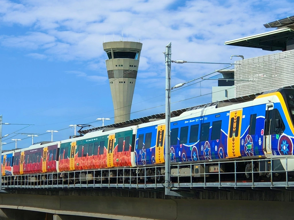 Airtrain at Domestic Train Station