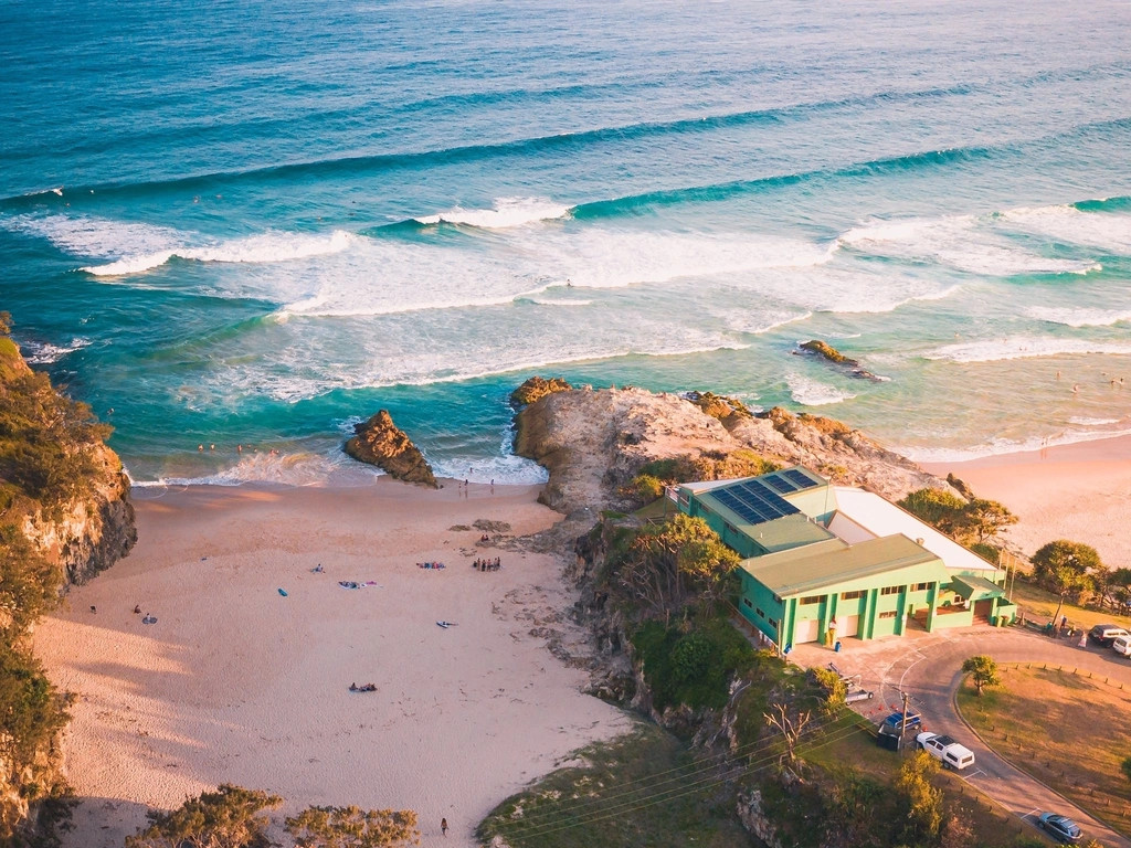 Point Lookout Surf Club from above