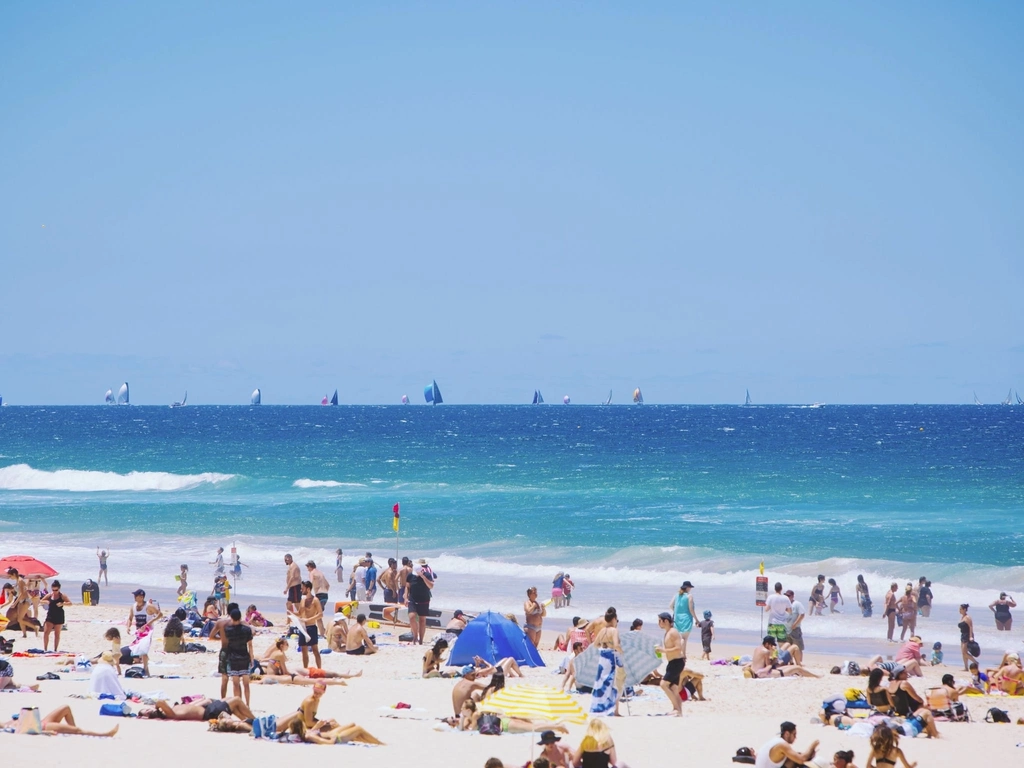 People at Surfers Paradise