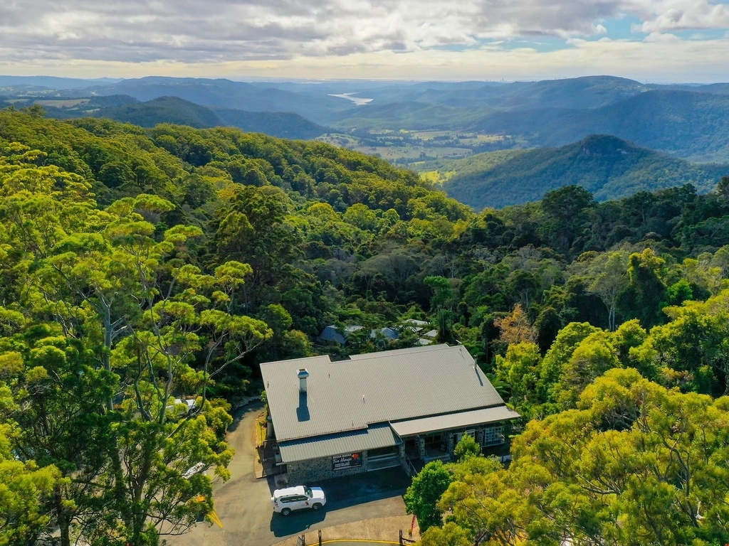 Aerial view of the Tea House