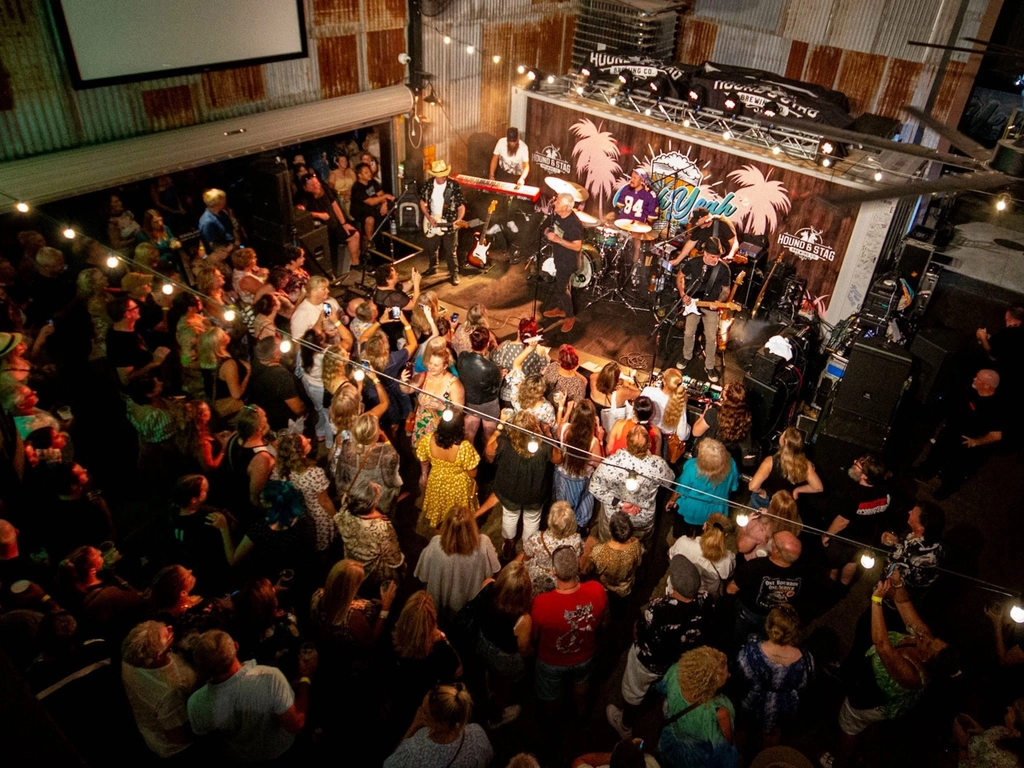 Crowd from above enjoying a Daryl Braithwaite show