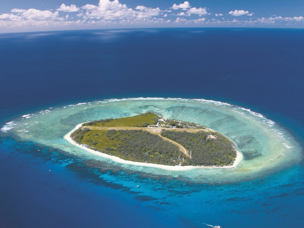 Aerial image of Lady Elliot Island