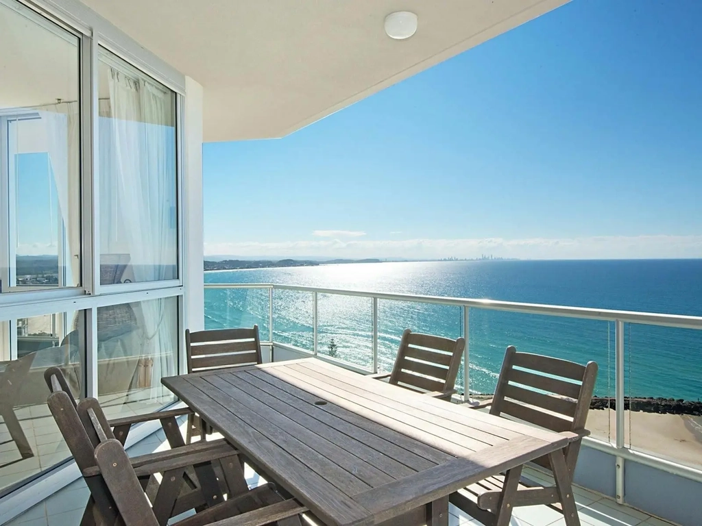 Ocean view from balcony