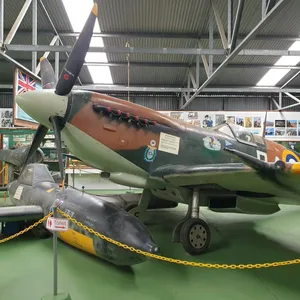 spitfire replica within museum