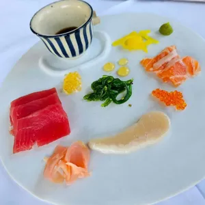 Tro of Sashimi featuring Tuna, Atlantic Salmon and WA Pearl Meat