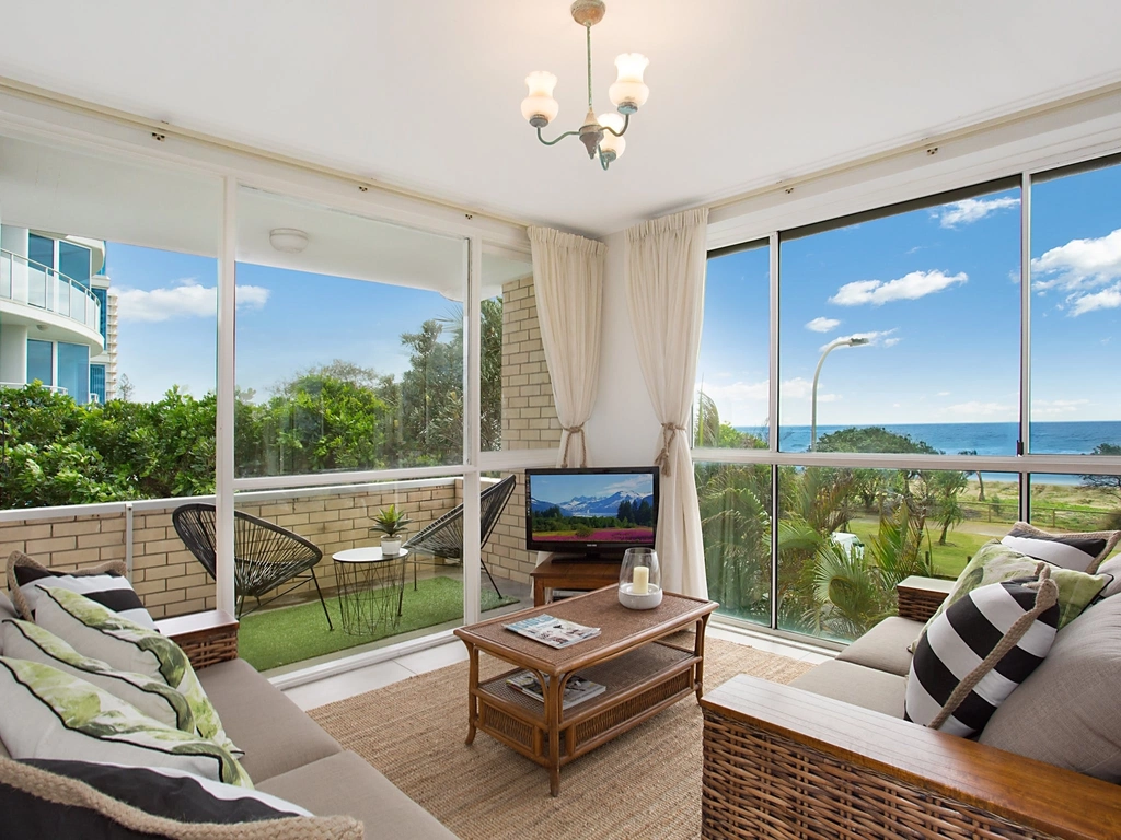 King Tide - Broadbeach - Living Area with Balcony