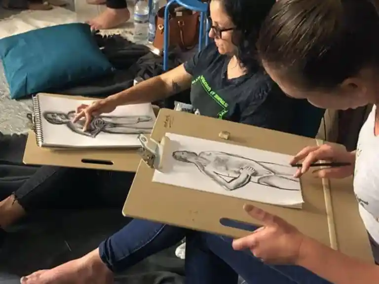 Nude still life drawing class with nude model - Broadbeach Sip 'n' Dip Image 1