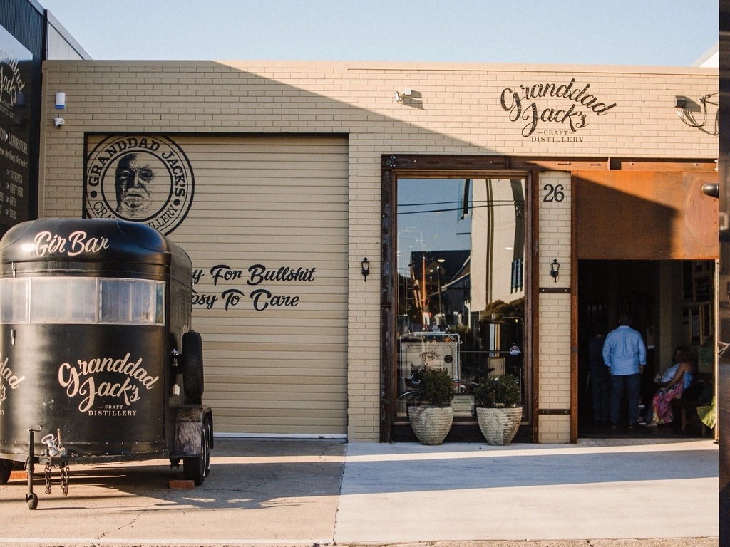 Front of our Brisbane Tasting Room and Distillery