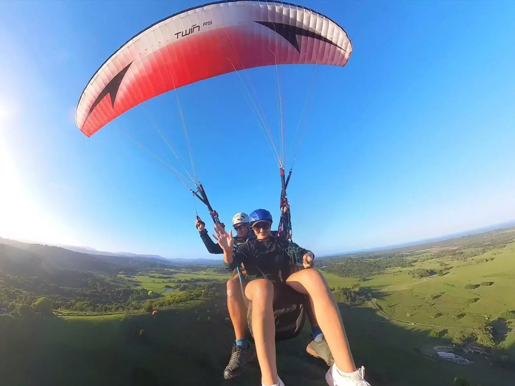 Tandem Paragliding Flight Byron Bay NSW