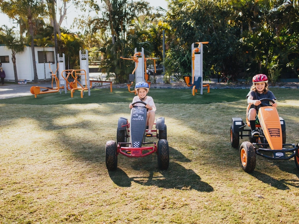 Go-karts at NRMA Treasure Island Holiday Park