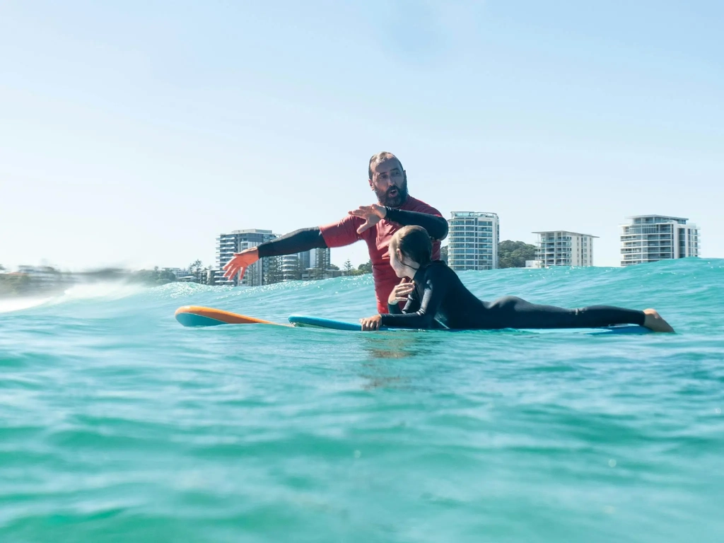 In-the-water coaching at its best