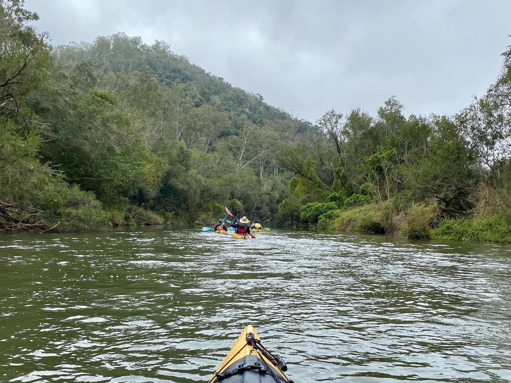 Kayaking the upper Brisbane River