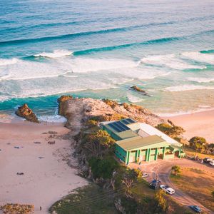 Point Lookout Surf Club from above